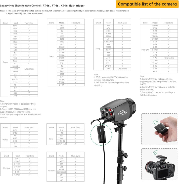 Godox Professionelles Studioblitz Set, Godox Studio Blitzlicht für Fotografie, 2x180W 5600K Blitzkop