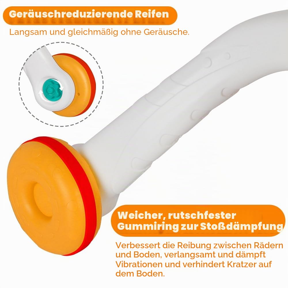 Lauflernhilfe für Babys, Laufwagen, Lauflernhilfe für Babys mit Musik-Player, stossdämpfendes Rad, G