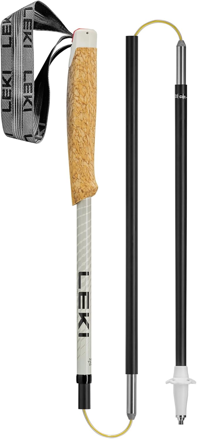 LEKI Neotrail Pro Fx.one Superlite Laufstöcke 120 cm Warmes Grau, Hell-Natur, Carbon-Warmgrau, Dunke