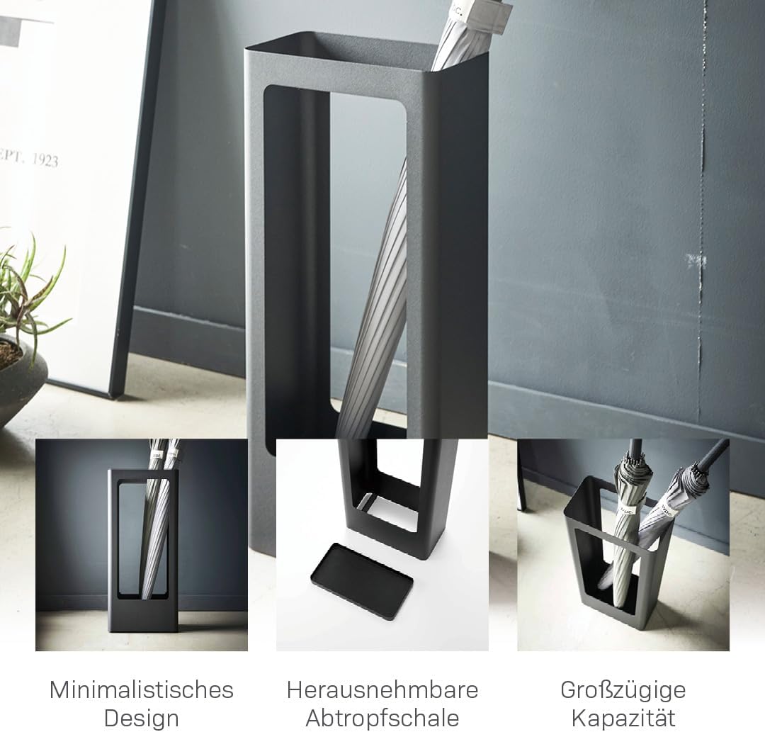 YAMAZAKI Schirmständer, Schwarz, One Size, 4929