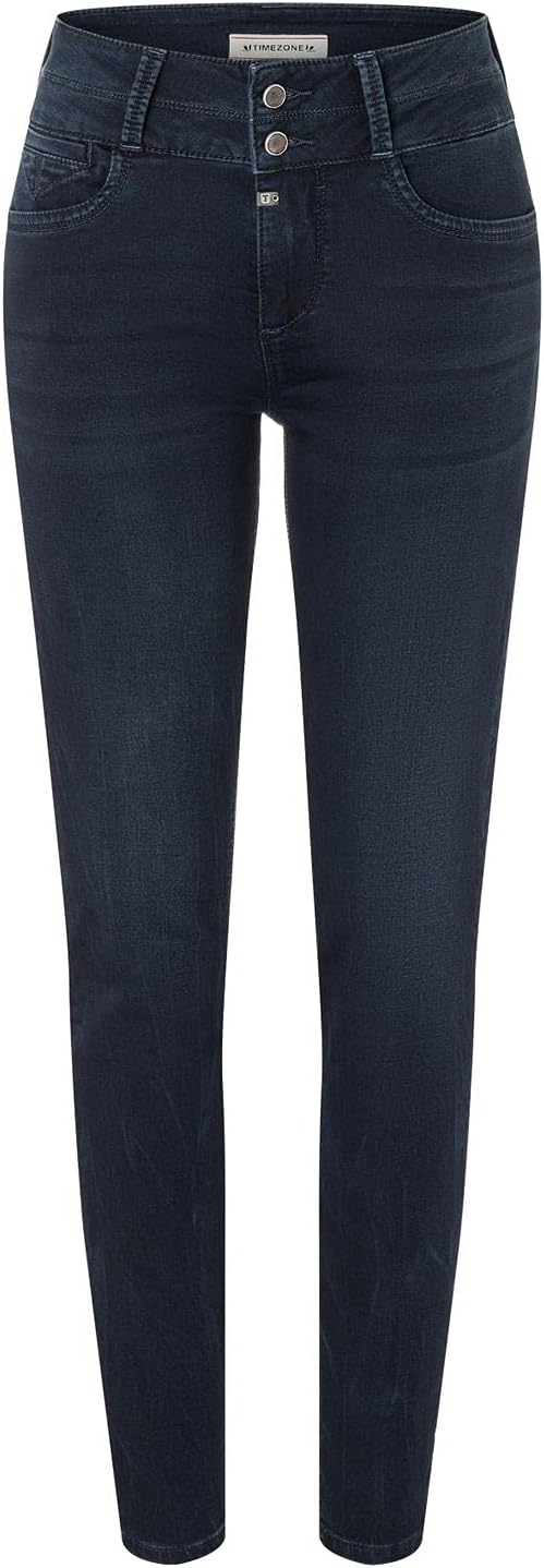 Timezone Damen Slim Enyatz Womanshape Freizeithose 24W / 30L Night Blue Wash, 24W / 30L Night Blue W