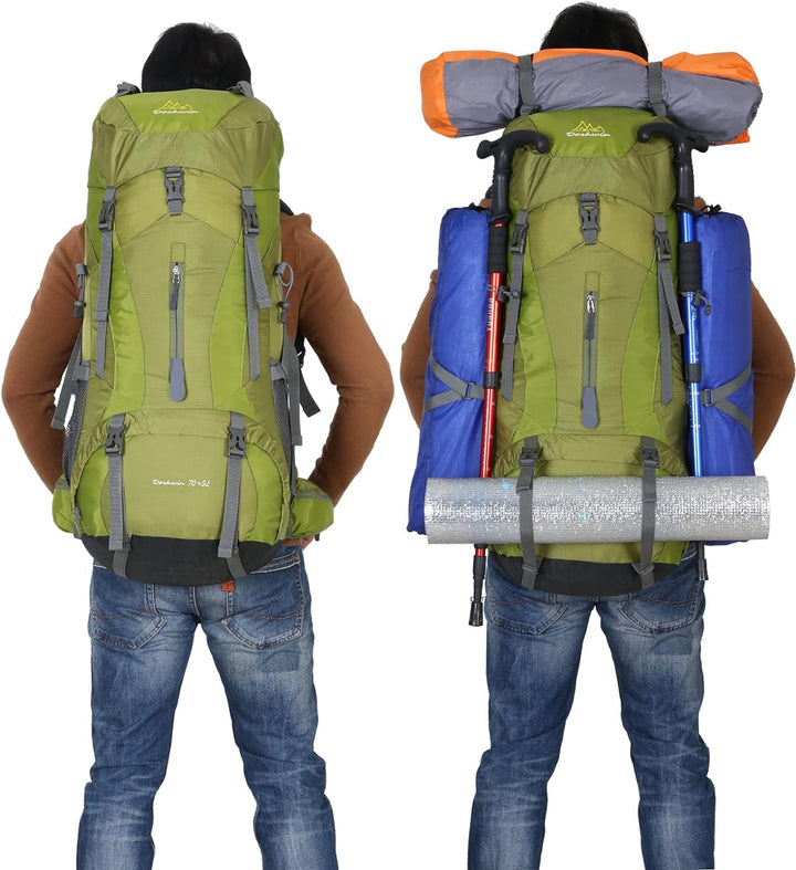 Doshwin 70L Rucksack Campingrucksack Trekkingrucksack Wanderrucksack Reiserucksack (mit Regenschutz)