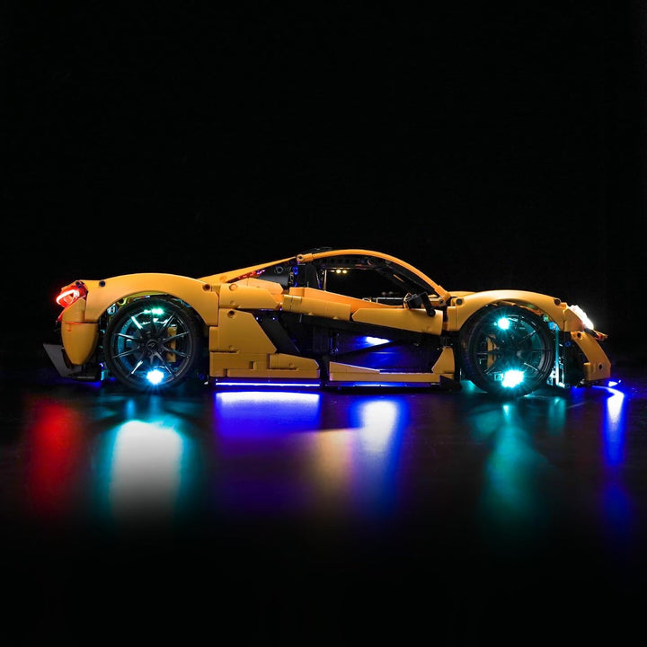Fernbedienung Licht-Kit für Lego 42172 McLaren P1 (Nicht Lego), Led Beleuchtungs Set für Lego Techni