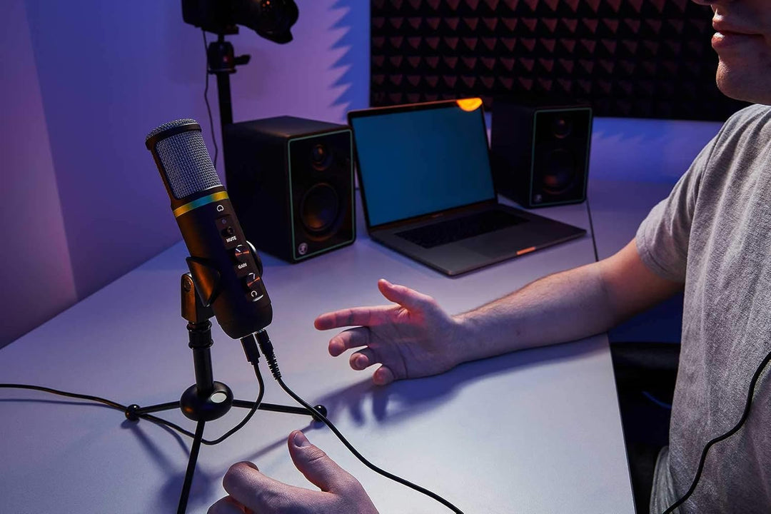 Mackie EM-USB Sprach-Mikrofon Kabelgebunden, Schwarz kompakt USB