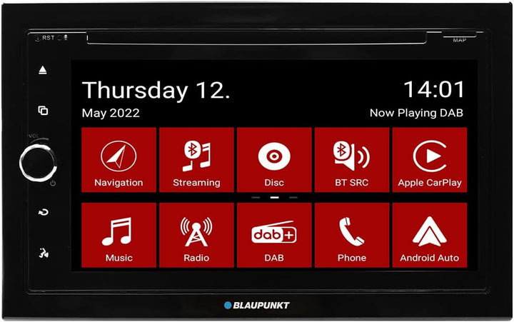 Blaupunkt Copenhagen 700 DAB mit PKW-Navigation, 2-DIN Car-Multimedia, 6,75 Zoll Touchscreen, CarPla