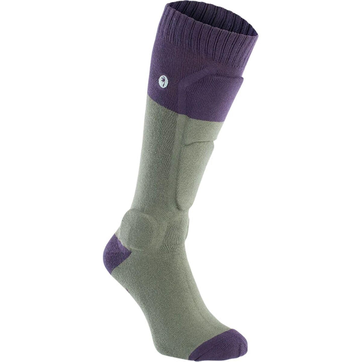 Ion BD-Sock Fahrrad Schienbein Protektorensocken sea Grass grün/lila 2024 Grün 39-42, Grün 39-42