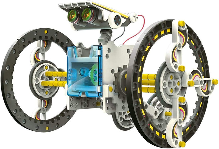 SELVA 14-in-1 Solar-Roboter – Mit nur 1 BAUSATZ (über 200 Bauteile) 14 Verschiedene Modelle Bauen –