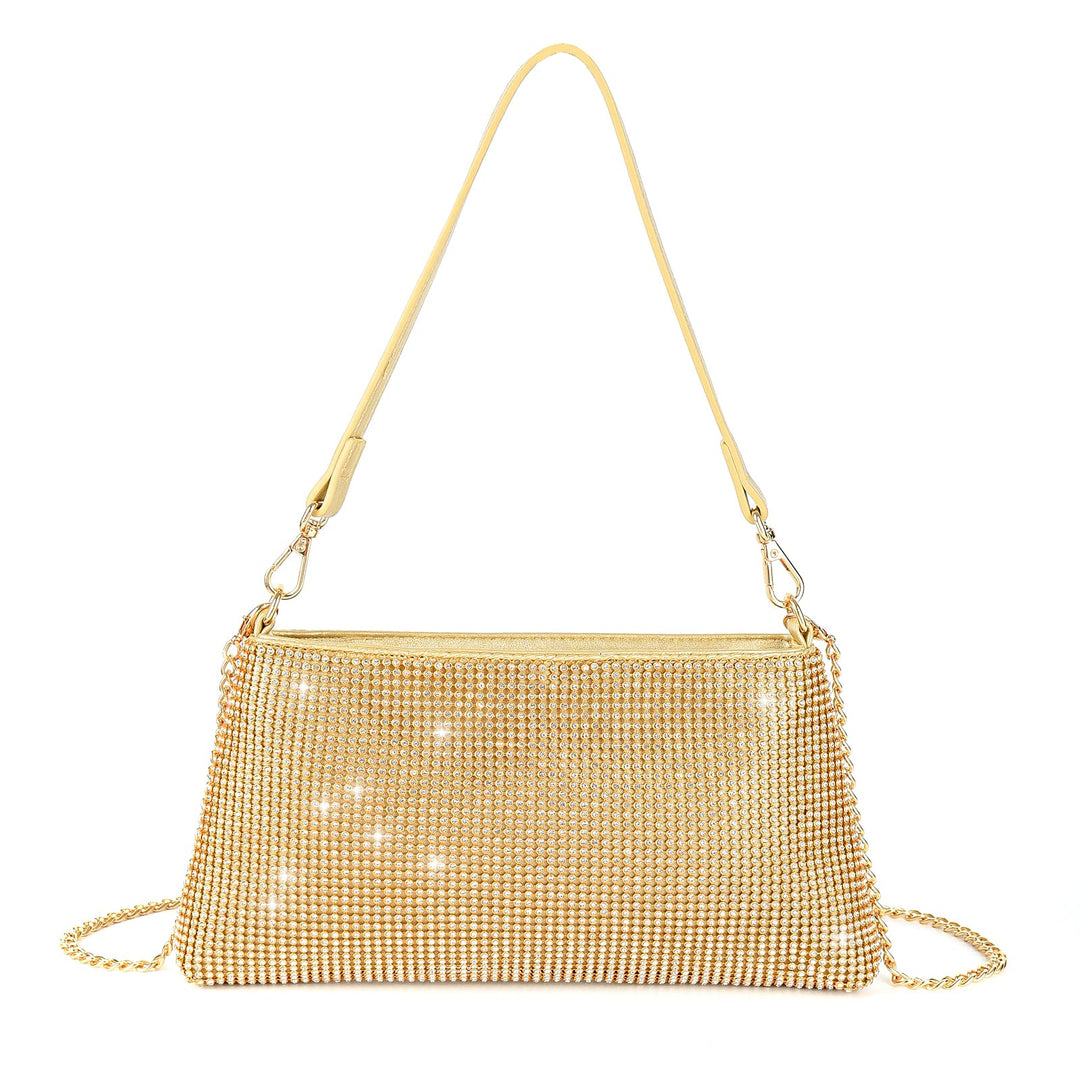 Valleycomfy Damen Clutch Elegante Brauttasche Diamant Handtasche Hochzeit Abendtasche Klatsch Tasche