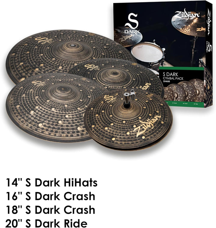Zildjian S Dark Becken-Set, 4-teilig