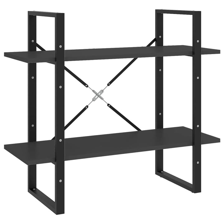 vidaXL Bücherregal 2 Fächer Wandregal Standregal Aufbewahrung Lagerregal Haushaltsregal Küchenregal