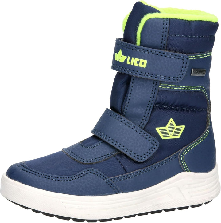 Lico Unisex Kinder Namsos V Schneestiefel 28 EU Marine Lemon, 28 EU Marine Lemon