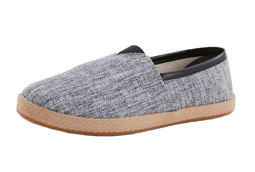 Leif Nelson Herren Espadrilles Schuhe weisse Freizeitschuhe Sommer Männer Sommerschuhe Jungen Slippe
