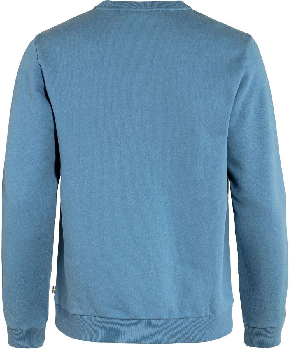 Fjällräven Herren Sweatshirt Logo Sweater, Blau (Dawn Blue)