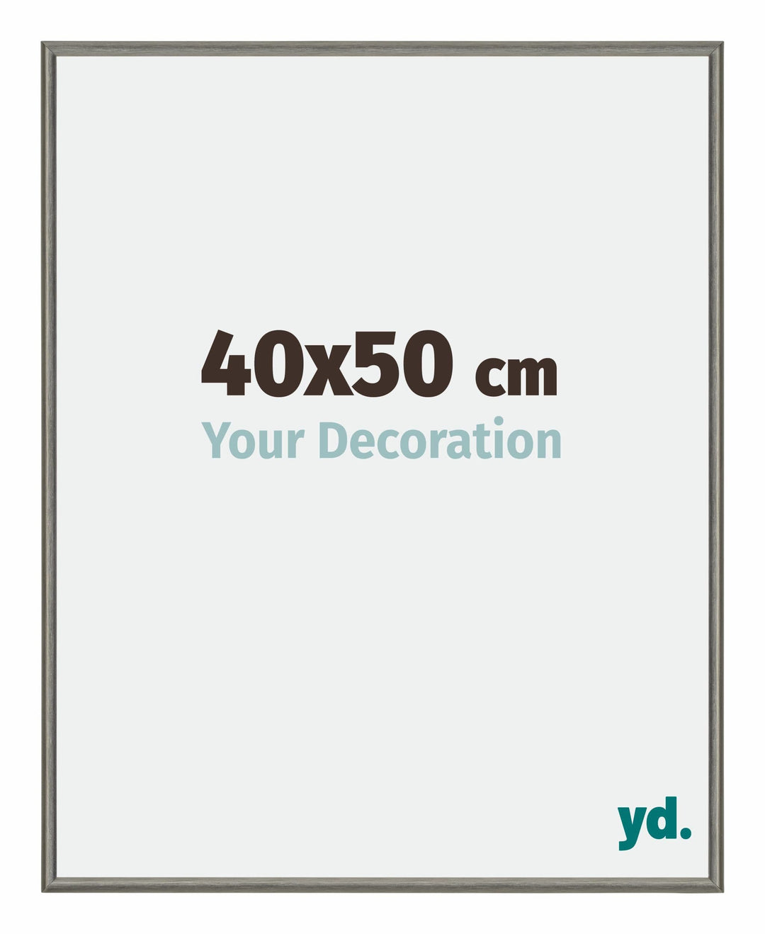 yd. Your Decoration - Bilderrahmen 40x50 cm - Bilderrahmen aus Aluminium mit Acrylglas - Antireflex