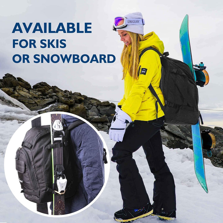 Unigear 50L/70L Skischuhrucksack Snowboardschuhe mit Helmtasche Wintersport Skifahren Skating Rucksa