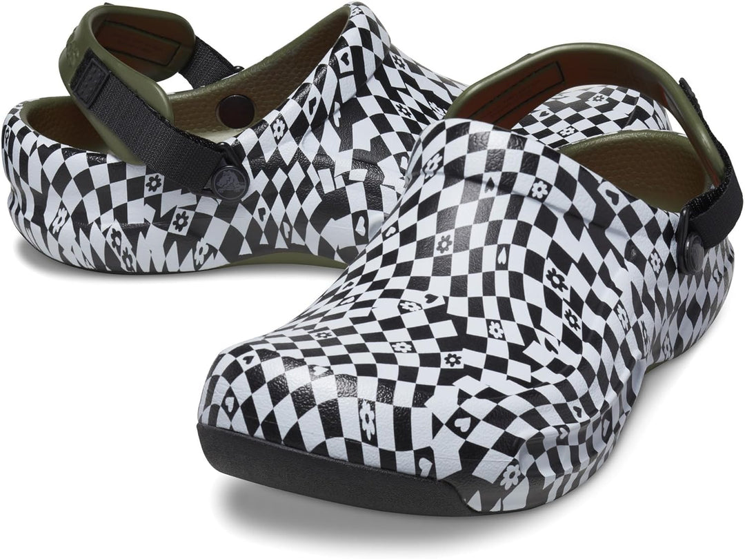 Crocs Unisex Bistro Pro Literide Clog Holzschuh 36/37 EU Black White, 36/37 EU Black White