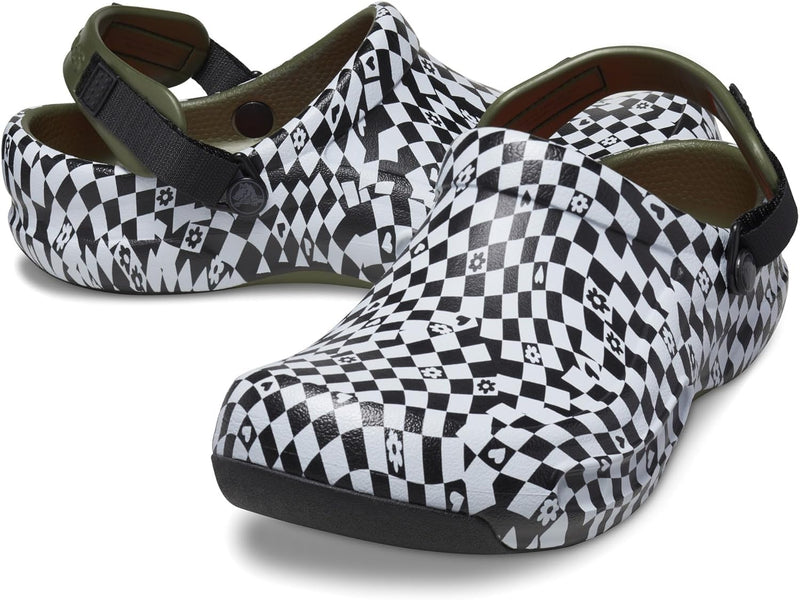 Crocs Unisex Bistro Pro Literide Clog Holzschuh 36/37 EU Black White, 36/37 EU Black White