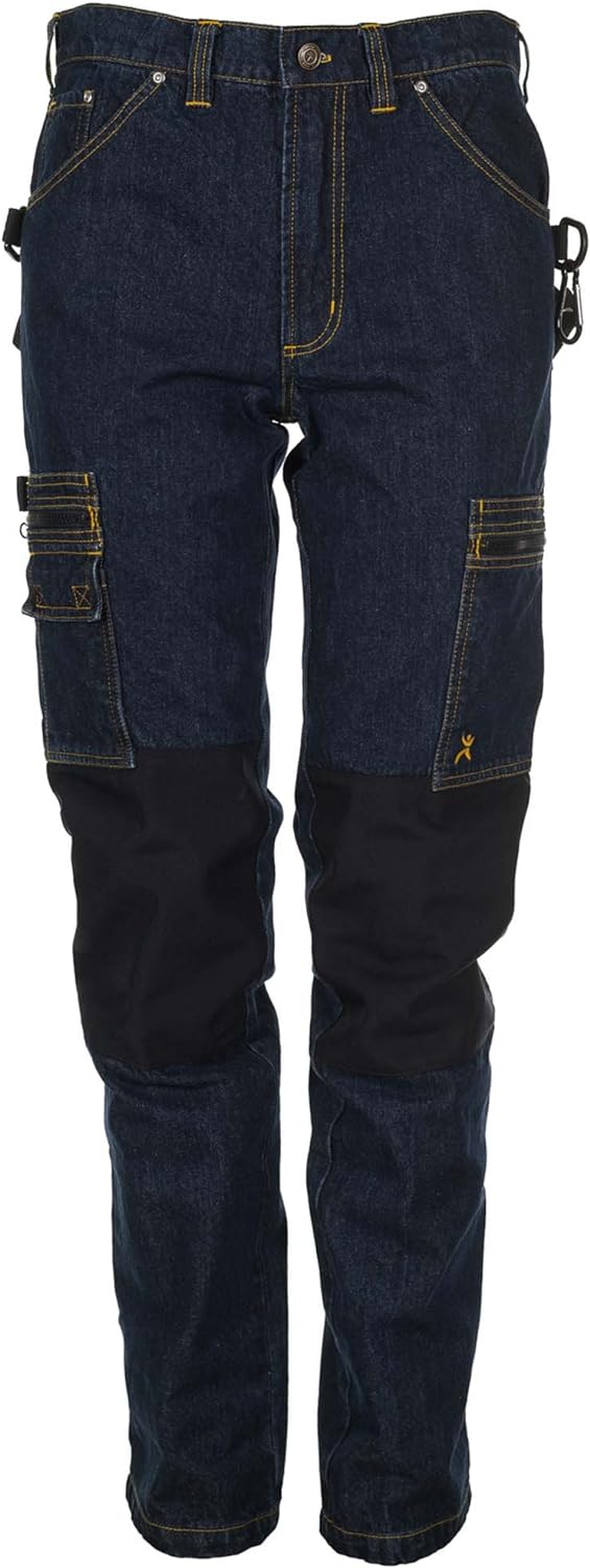 Planam DDHODB052 Dark Denim Hose, Dark Blue Raw, Grösse 52 52 Dark Blue Raw, 52 Dark Blue Raw