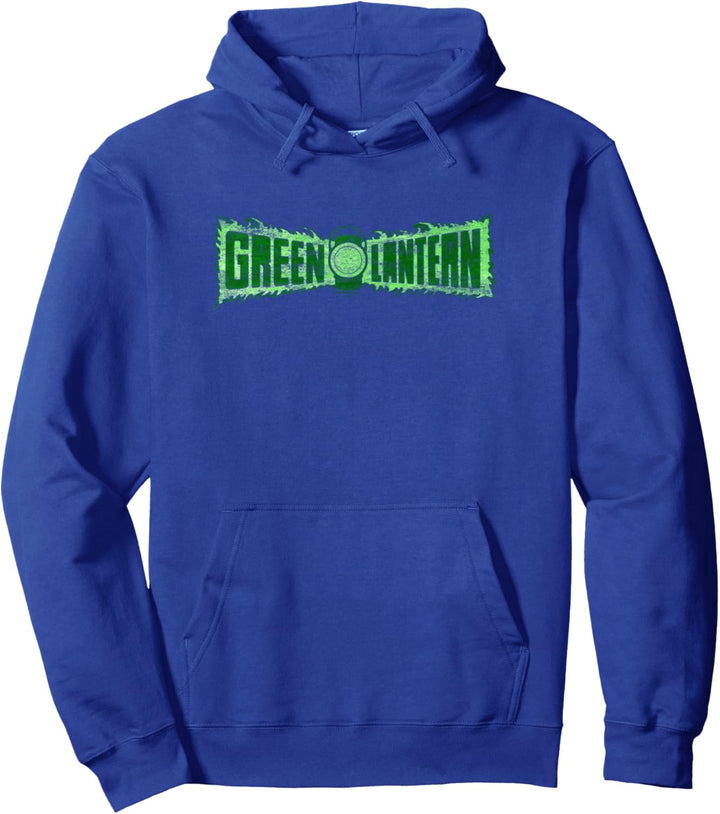 Green Lantern Flame Logo Pullover Hoodie