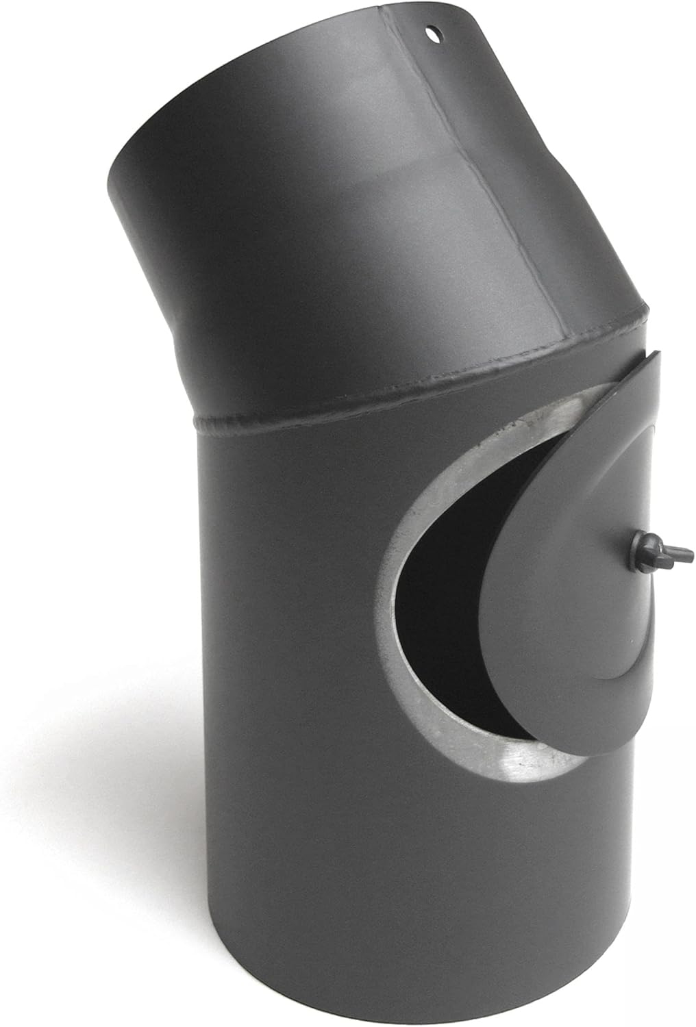 raik Rauchrohrbogen/Ofenrohrbogen 45° 2-teilig 160 mm Durchmesser mit Reinigungsöffnung Stahlblech 2