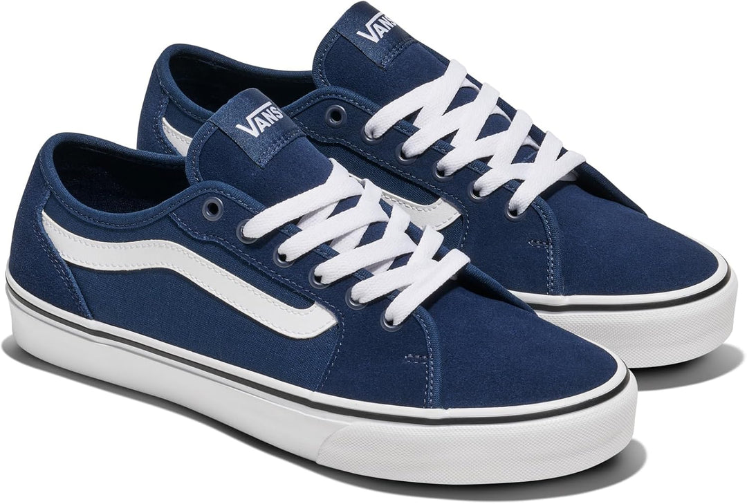 Vans Herren Filmore Decon Seasonal Sneaker 44 EU Suede Canvas Dress Blues White, 44 EU Suede Canvas