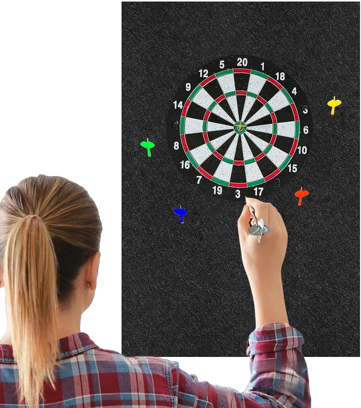 Dartscheibe Wandschutz Filz Dartboard Surround Wandschutz 60x60cm Dart Schutz Wand Grosser Schwarzer