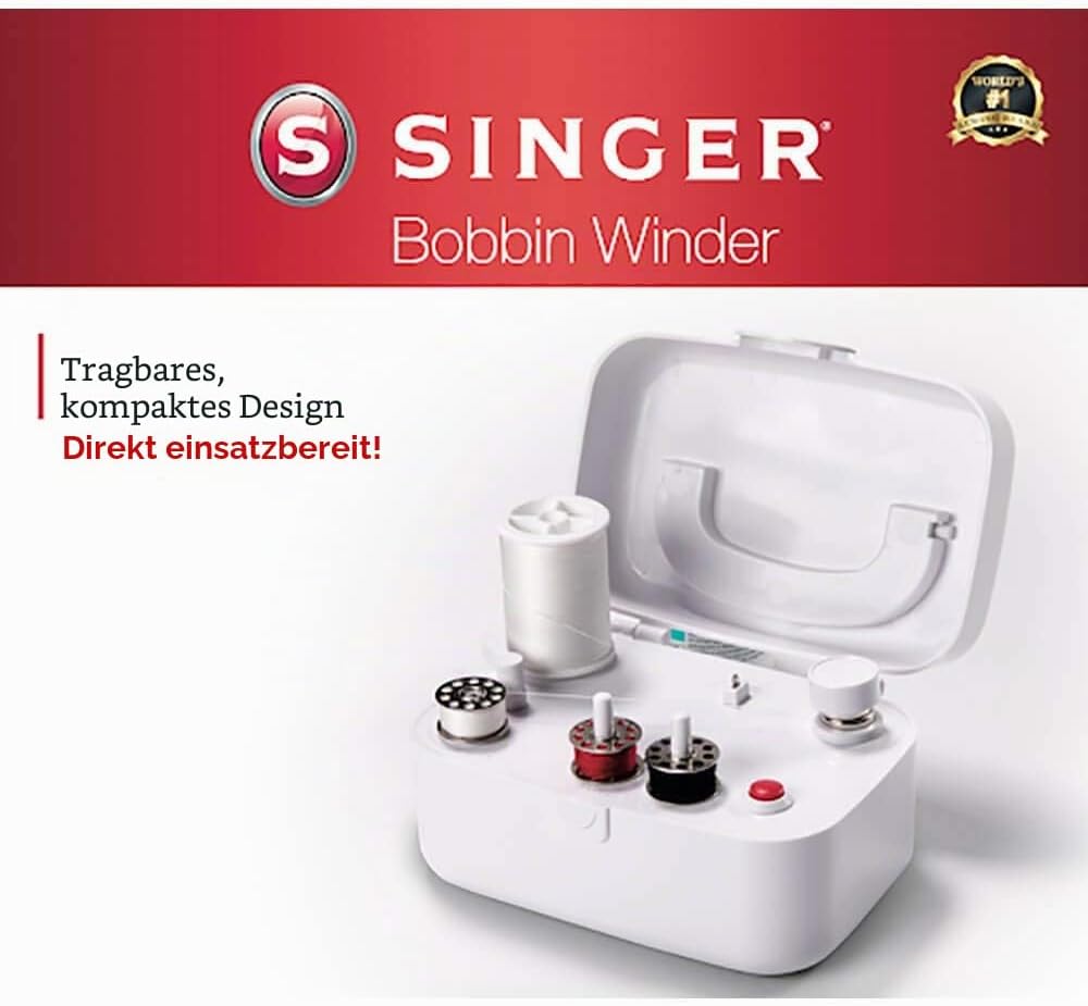 SINGER Bobbin Winder Spulenwickler, Weiss/opulenter Garten, Spulenwickler