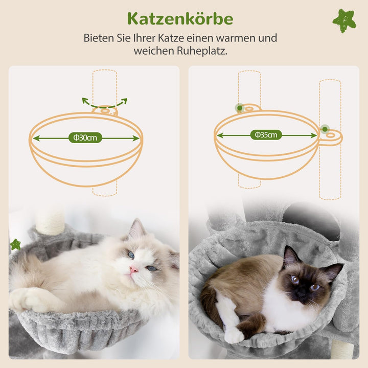 Globlazer S69B Kratzbaum XL Stabil Hoch 180 cm für Grosse Main Coon Katzen | Katzenbaum grosse katze