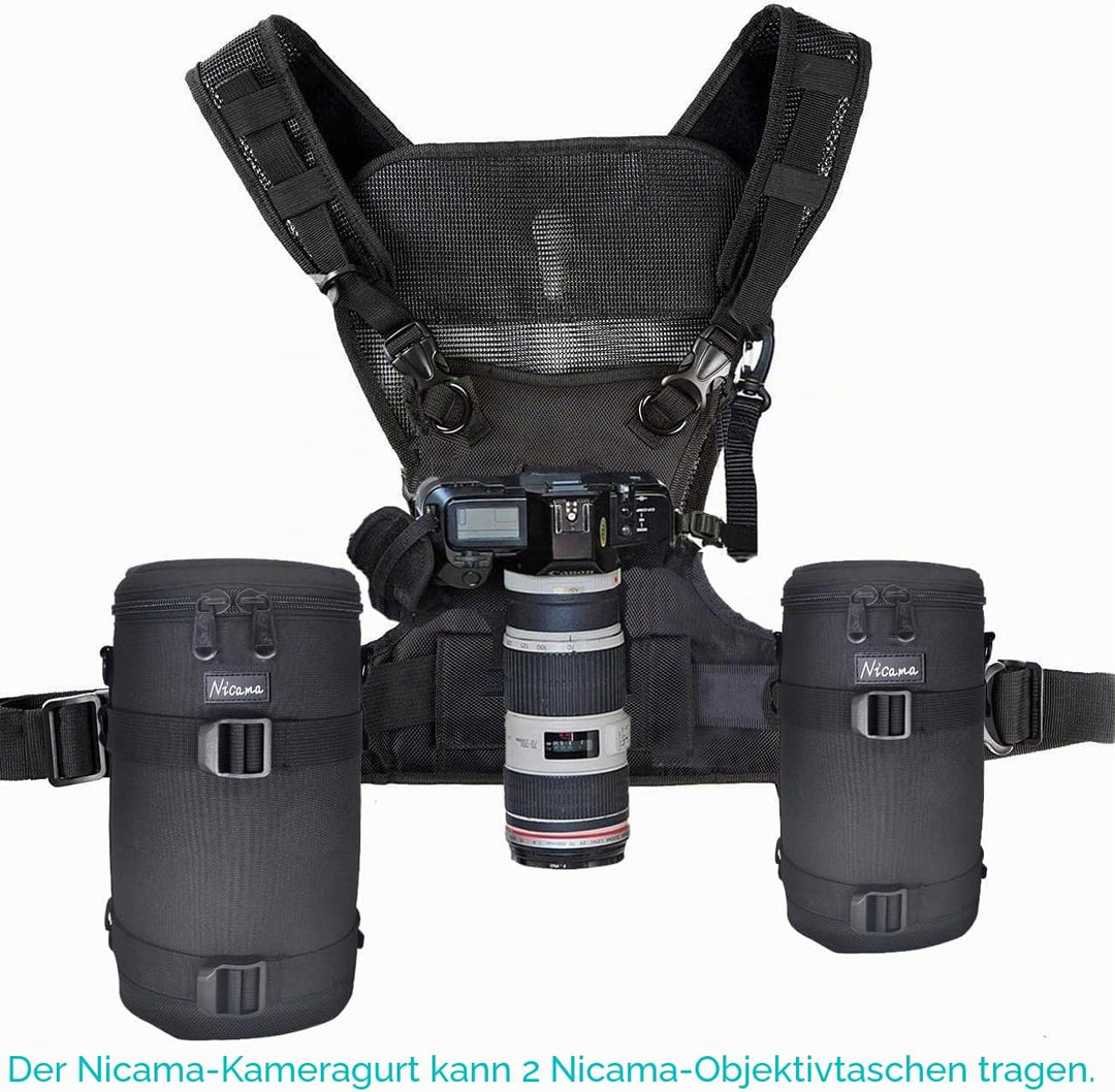 Nicama Kameragurt Multifunktion Doppel Kamera Tragegurt Weste Dual Tragend Fotograf Top Chest Harnes