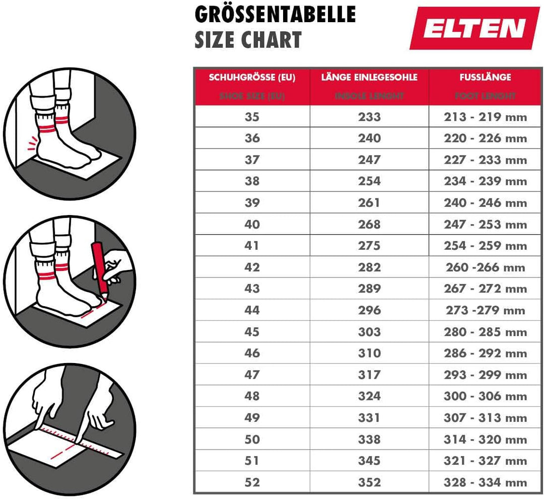 Elten Sicherheitschnürstiefel "George" S3 HI, Grösse 43, 65841-43 43 EU, 43 EU