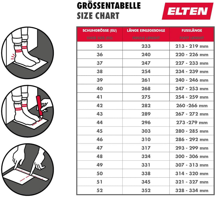 Elten Sicherheitschnürstiefel "George" S3 HI, Grösse 43, 65841-43 43 EU, 43 EU