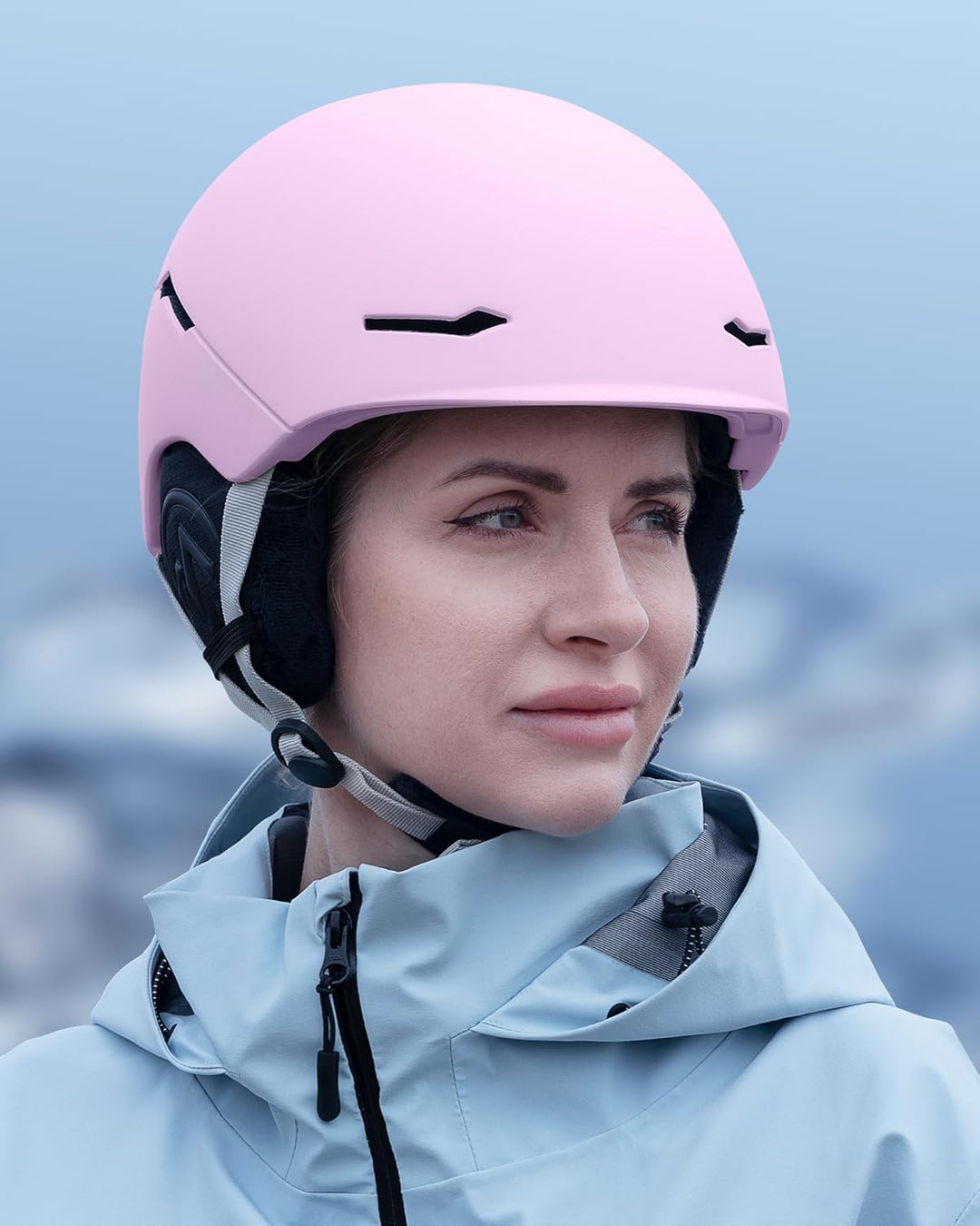 OutdoorMaster ELK MIPS Skihelm - Schneesporthelm Snowboardhelm für Männer Frauen & Jugend Mattes Ros