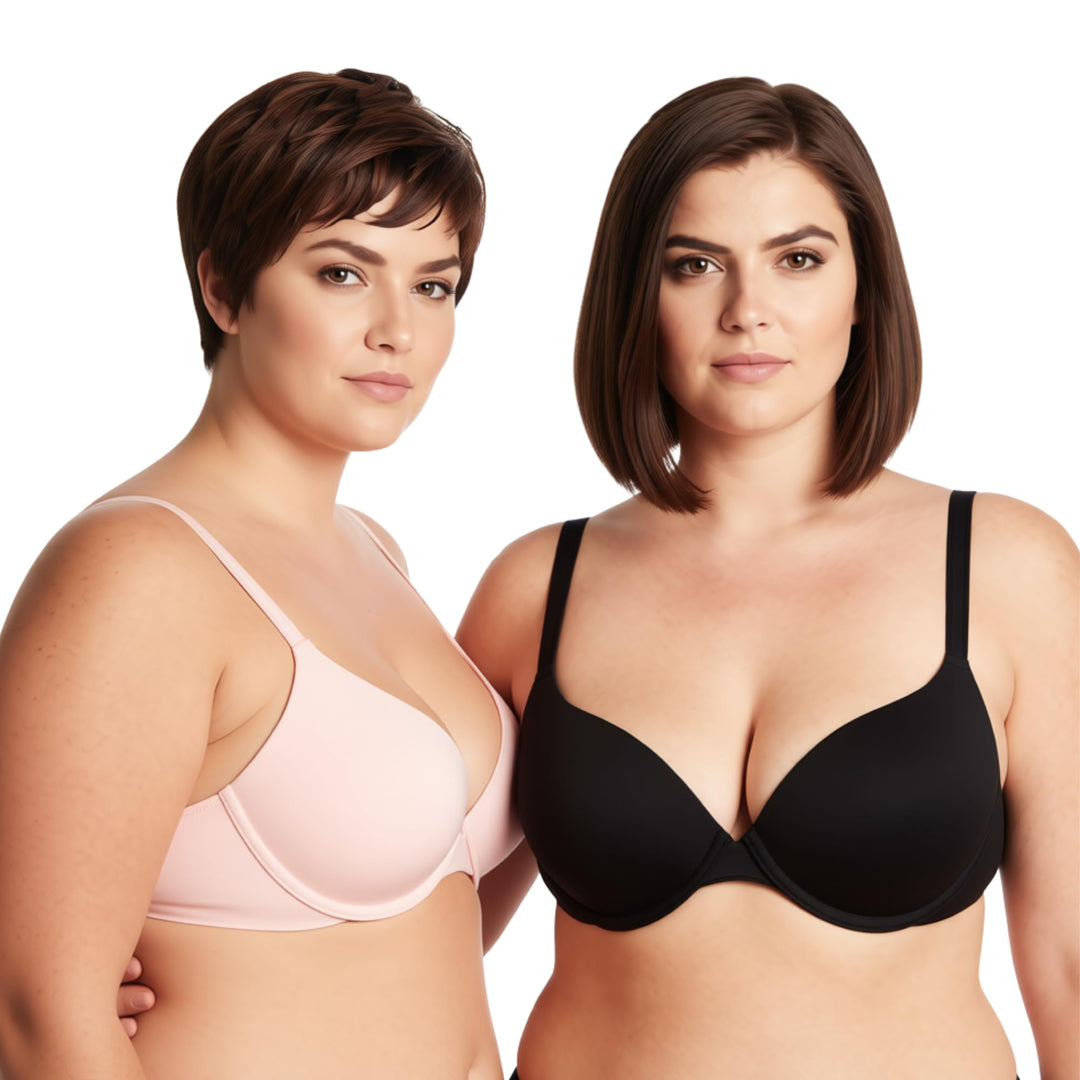 Curve Muse Damen Übergrösse Vollständige Abdeckung Bügel vorne schliessen BHs-1PK oder 2PK 70B Schwa