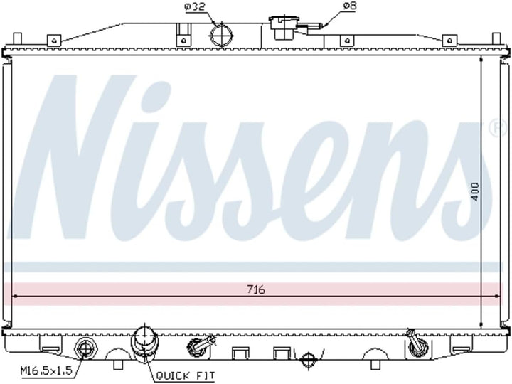 Nissens 68112 Kühler, Motorkühlung