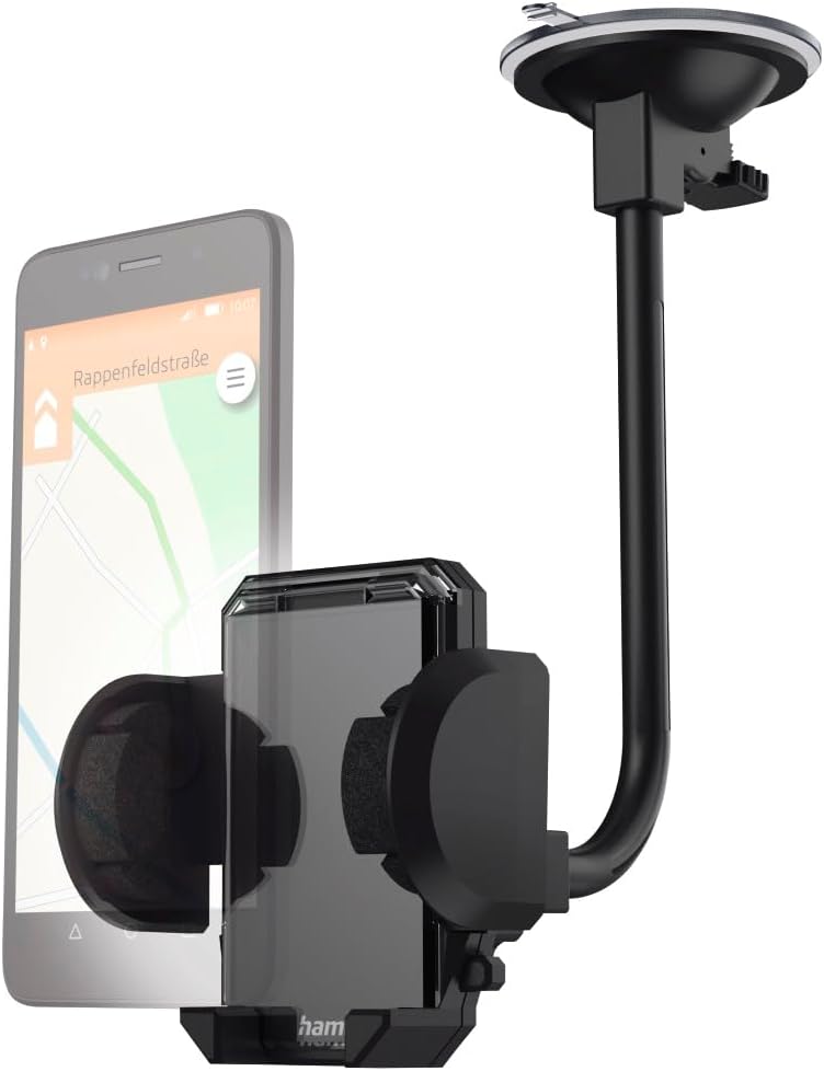 Hama Handyhalterung Auto, für Lüftung und Scheibe, universal bis 11cm Breite (Hochformat, Querformat