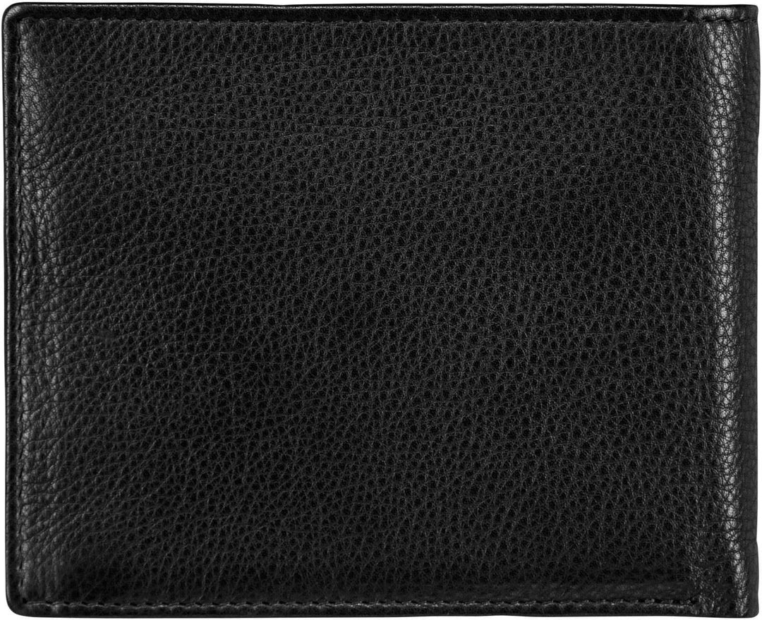 Red Baron Schwarze Herren Geldbörse aus Leder Querformat RB-WT-004-07