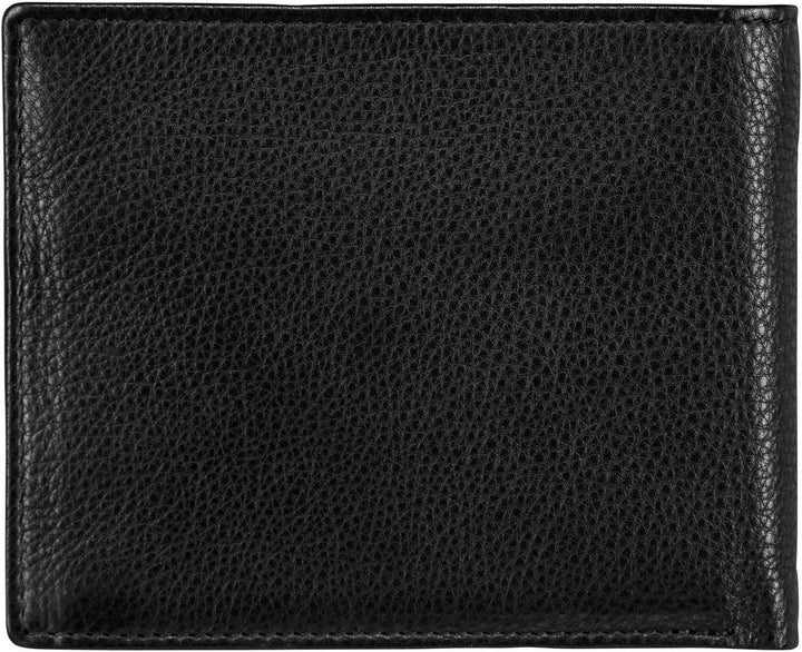 Red Baron Schwarze Herren Geldbörse aus Leder Querformat RB-WT-004-07