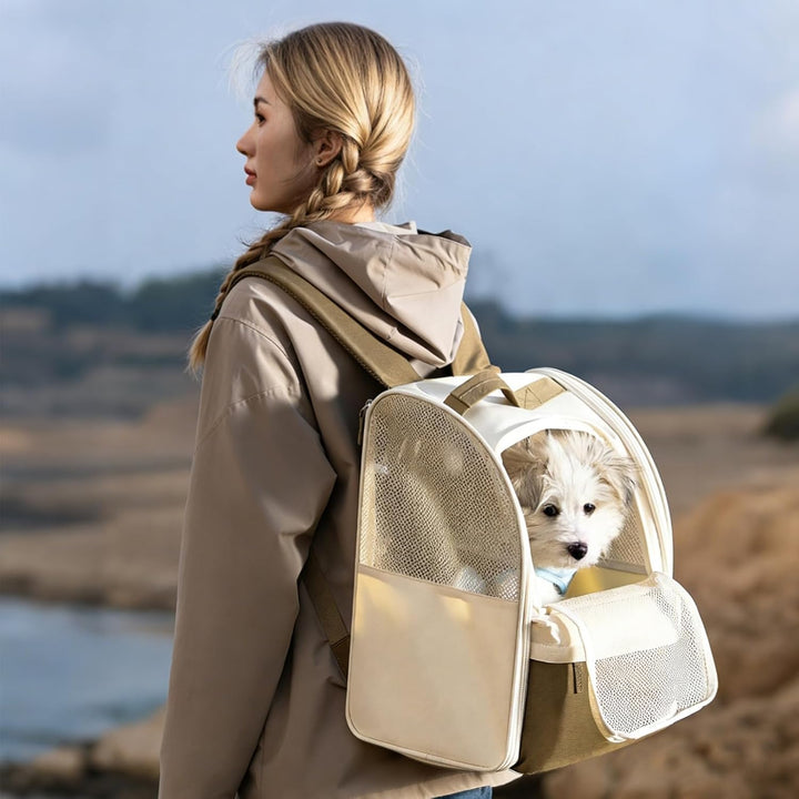 Hunde Rucksack & Katzen Rucksack, 600D Oxforsd Haustier Transporttasche, Atmungsaktive Hundetragetas