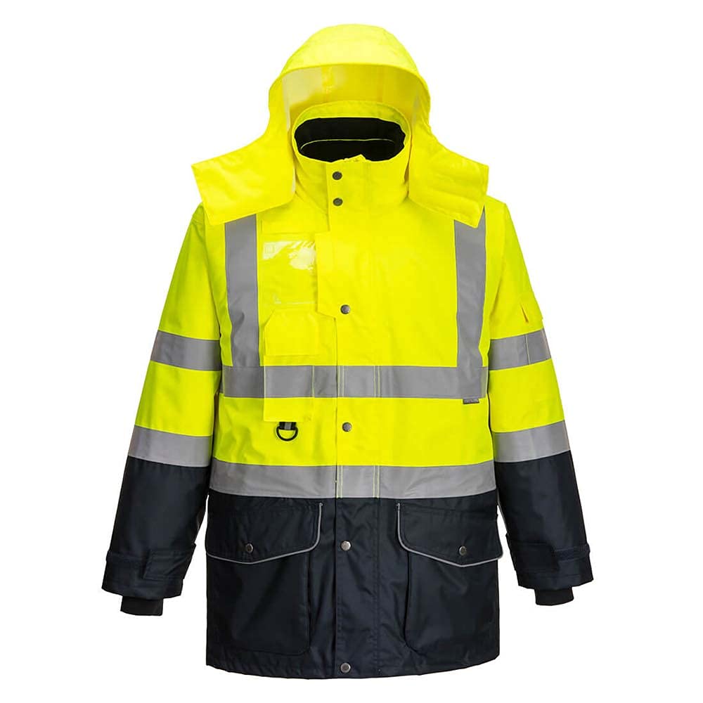 Hi-Vis 7in1 Contrast Jacket - Color: YeNa - Talla: 4XL 4XL Gelb, 4XL Gelb