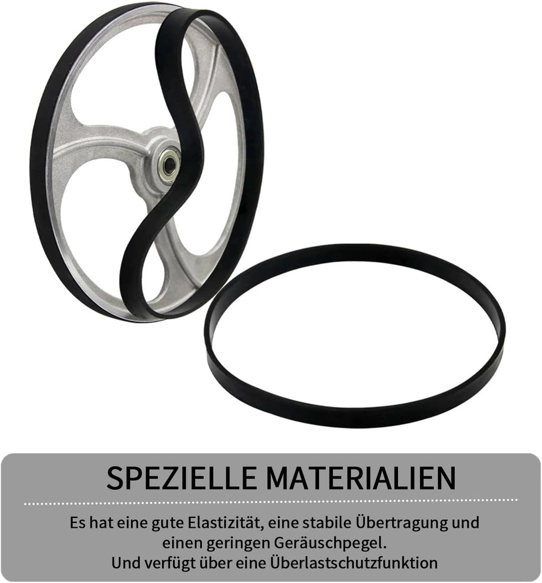 2 Stück 8-Zoll Bandsägen Gummiband, Rutschfester Holzbearbeitung Bandsäge Gummireifen Ersatzteile Sc
