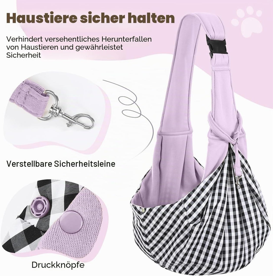 Pawaboo Hundetragetasche für Kleine Hunde, Wendbare, Freihändige Hundetragetaschen, Welpentragetasch