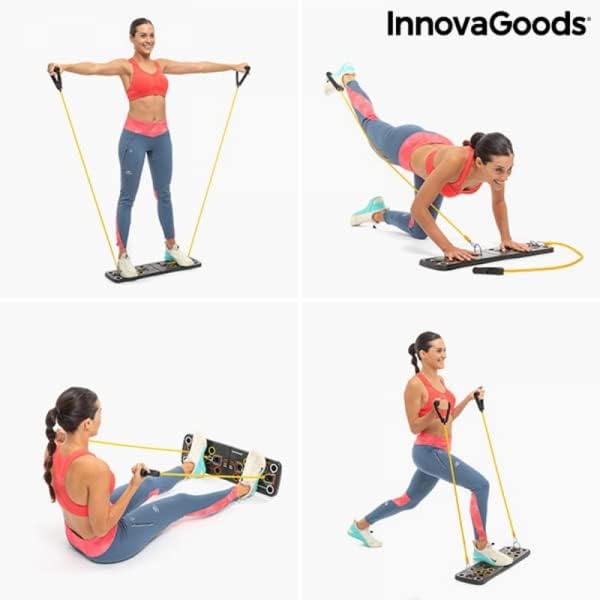 InnovaGoods - Multifunktions-Push-up-Board, Fitness Board Balance, Ganzkörpertraining zuhause, Abneh
