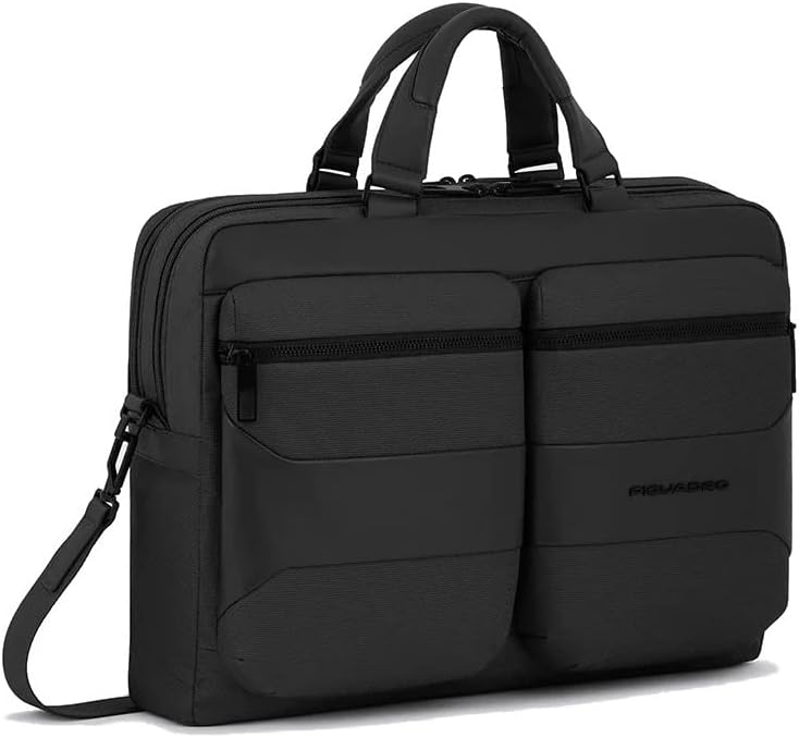 PIQUADRO Male/Female/Unisex Gio Laptop-Ordner 15,6 Zoll, Schwarz