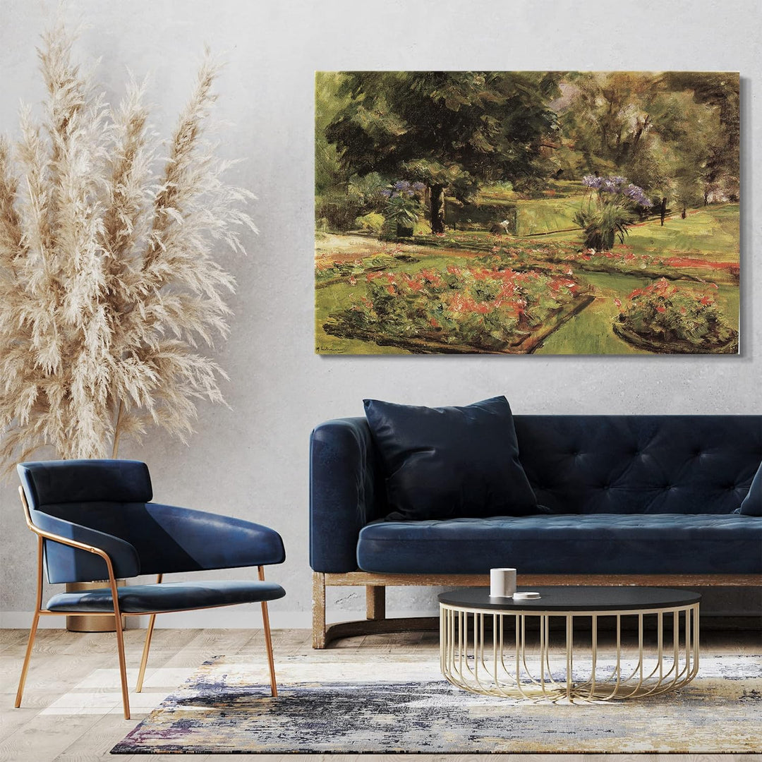 Printed Paintings Leinwand (120x80cm): Max Liebermann - Wannseegarten 120x80 cm, 120x80 cm