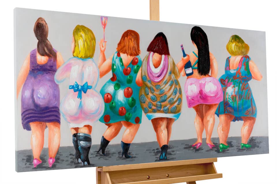 KunstLoft Leinwandbild | 100% HANDGEMALT | 120x60cm | Gemälde &