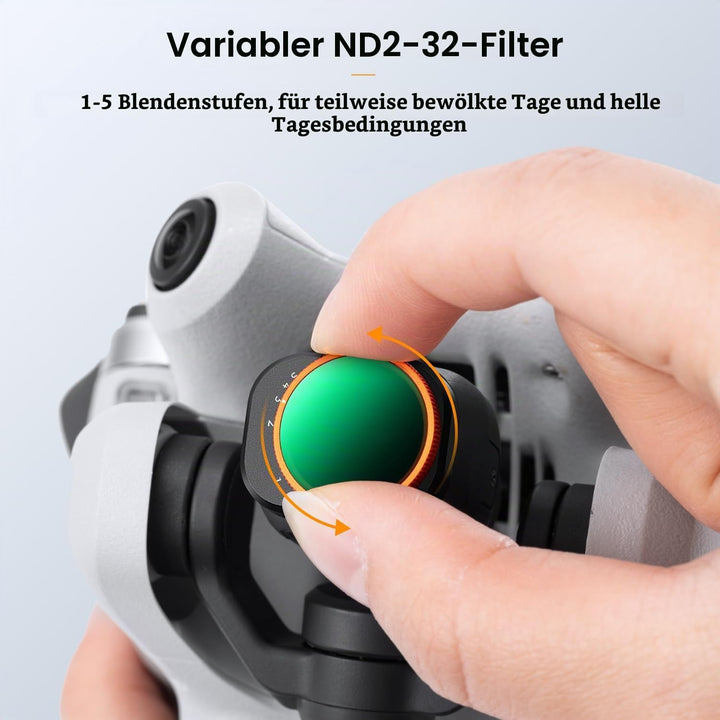 K&amp;F Concept Mini 4 Pro Variable ND Filter ND2-ND32,1-5 Stufen Variable Filter kompatibel mit DJI Min