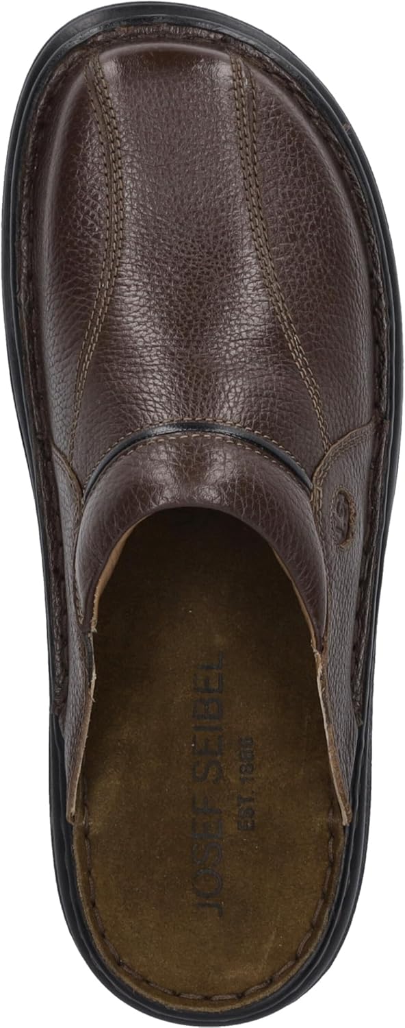Josef Seibel Klaus, Herren Mules/Pantoletten 39 EU Braun 341 Brasil Schwarz, 39 EU Braun 341 Brasil