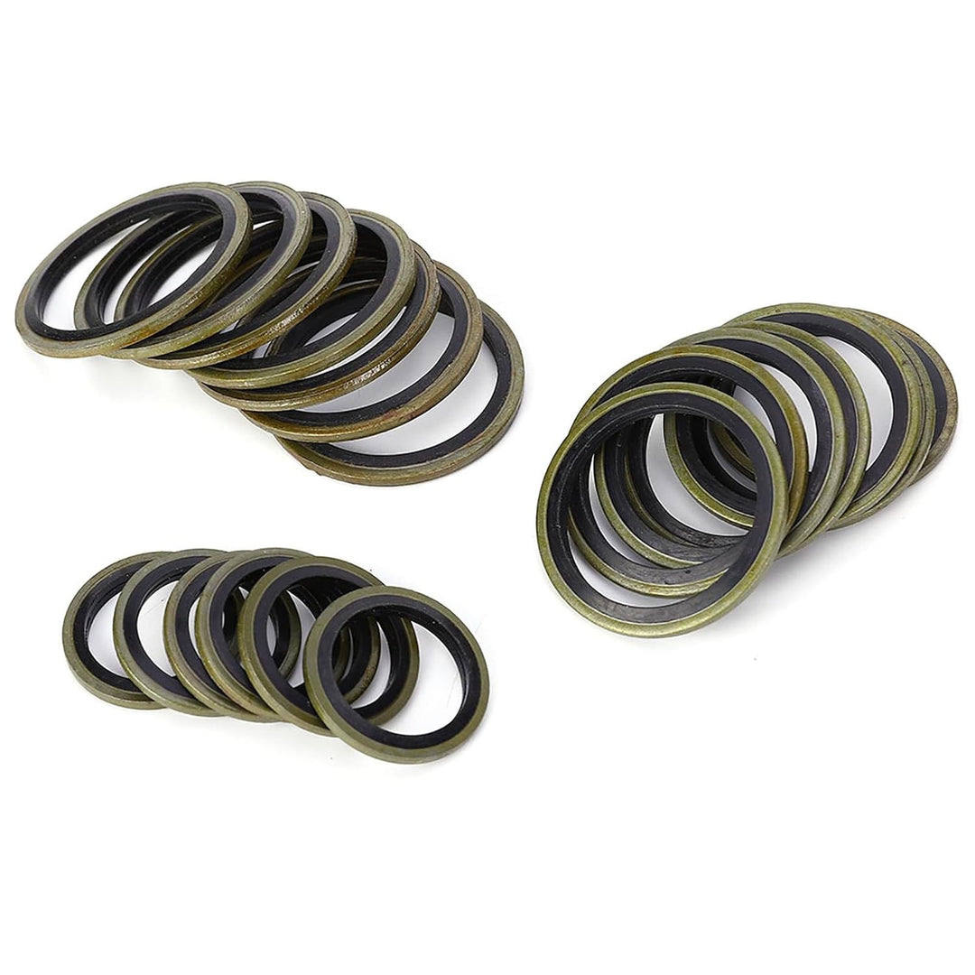 240pcs Dichtring Kupfer Unterlegscheiben gummidichtung Ölring Ablassschraube Dichtung Kombination Bo