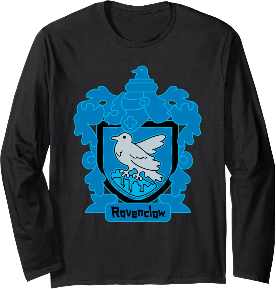Harry Potter Chibi Ravenclaw Crest Langarmshirt