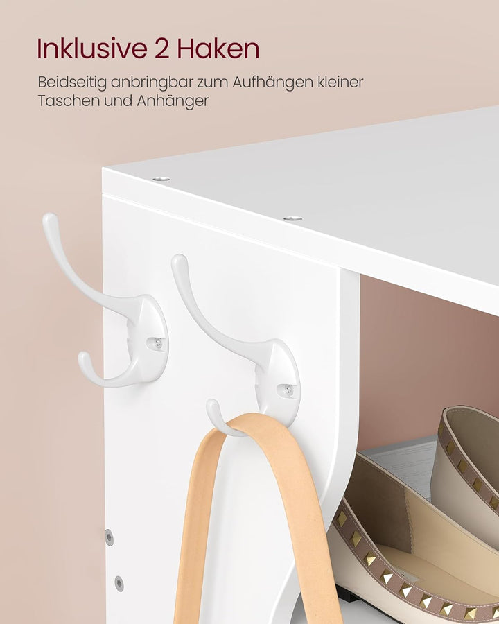 VASAGLE Schuhregal schmal, Standregal mit 9 Ebenen, platzsparend, für Eingangsbereich, Ecke, Schuhab